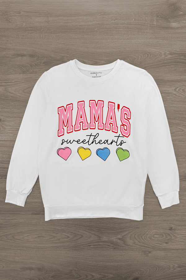 Mom & Kid - "Mama's Sweethearts & Sweet Heart" Top