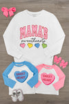 Mom & Kid - "Mama's Sweethearts & Sweet Heart" Top