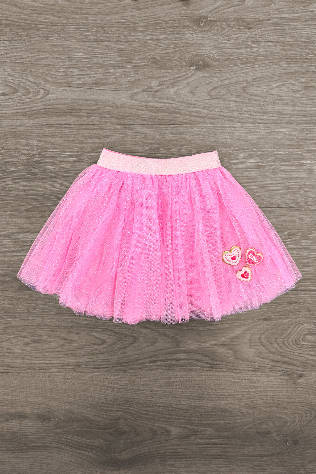 "XOXO" Glitter Tutu Skirt Set