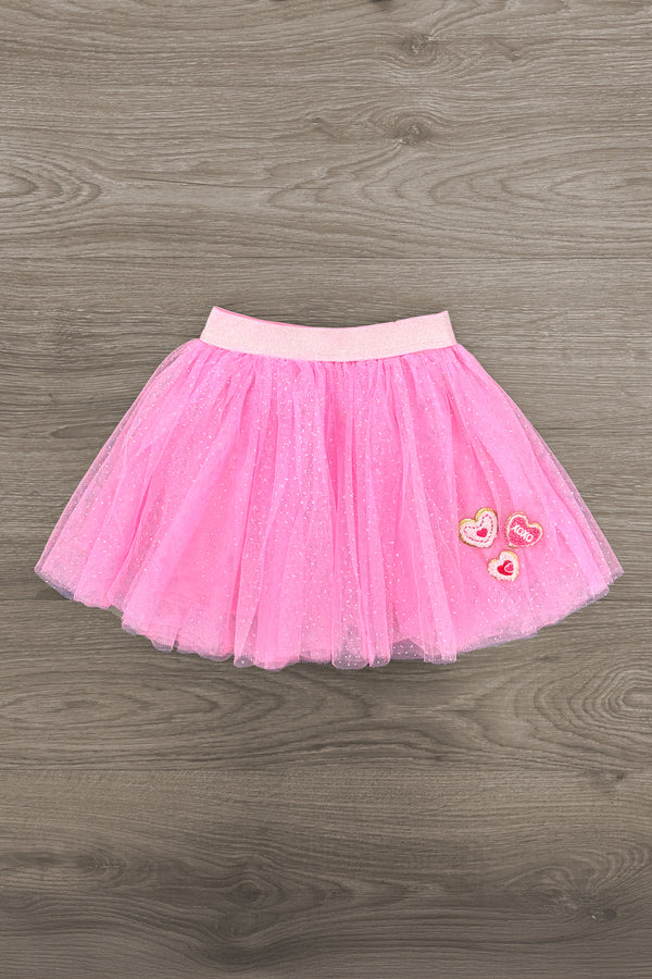 "XOXO" Glitter Tutu Skirt Set