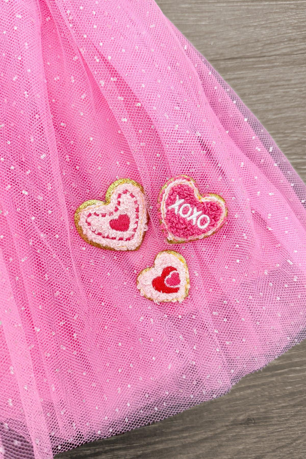 "XOXO" Glitter Tutu Skirt Set