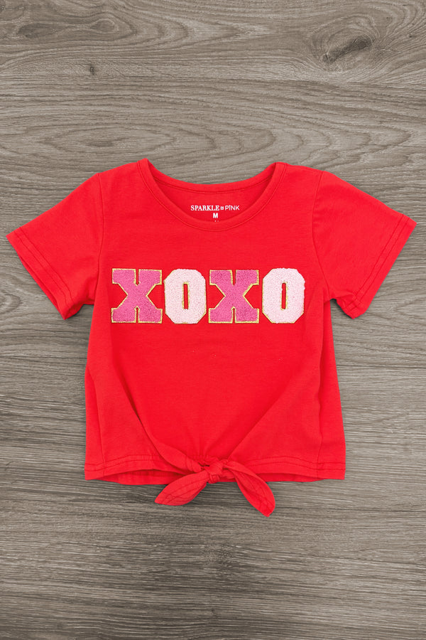 "XOXO" Glitter Tutu Skirt Set