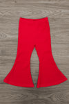 "Love You More" Red Flare Pant Set
