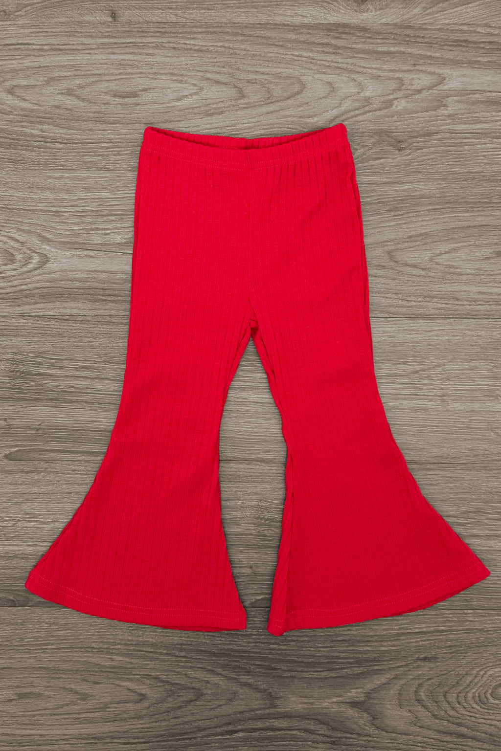 "Love You More" Red Flare Pant Set