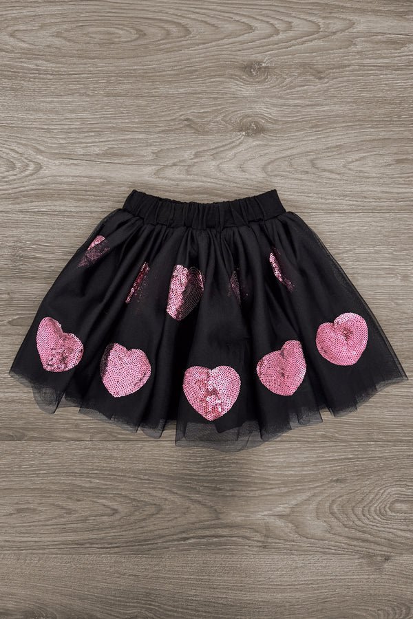 "Besties" Sequin Tutu Skirt Set