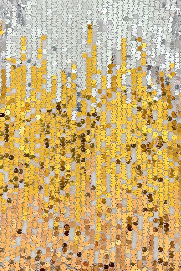 Mom & Me - Silver & Gold Sequin Dress