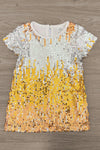 Mom & Me - Silver & Gold Sequin Dress