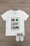 "Mr. Lucky Charm" Short Sleeve Top | Sparkle in Pink