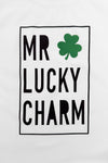"Mr. Lucky Charm" Short Sleeve Top | Sparkle in Pink