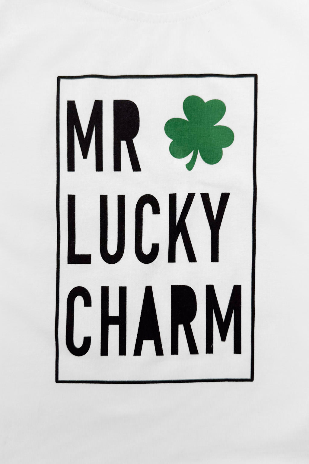 "Mr. Lucky Charm" Short Sleeve Top | Sparkle in Pink