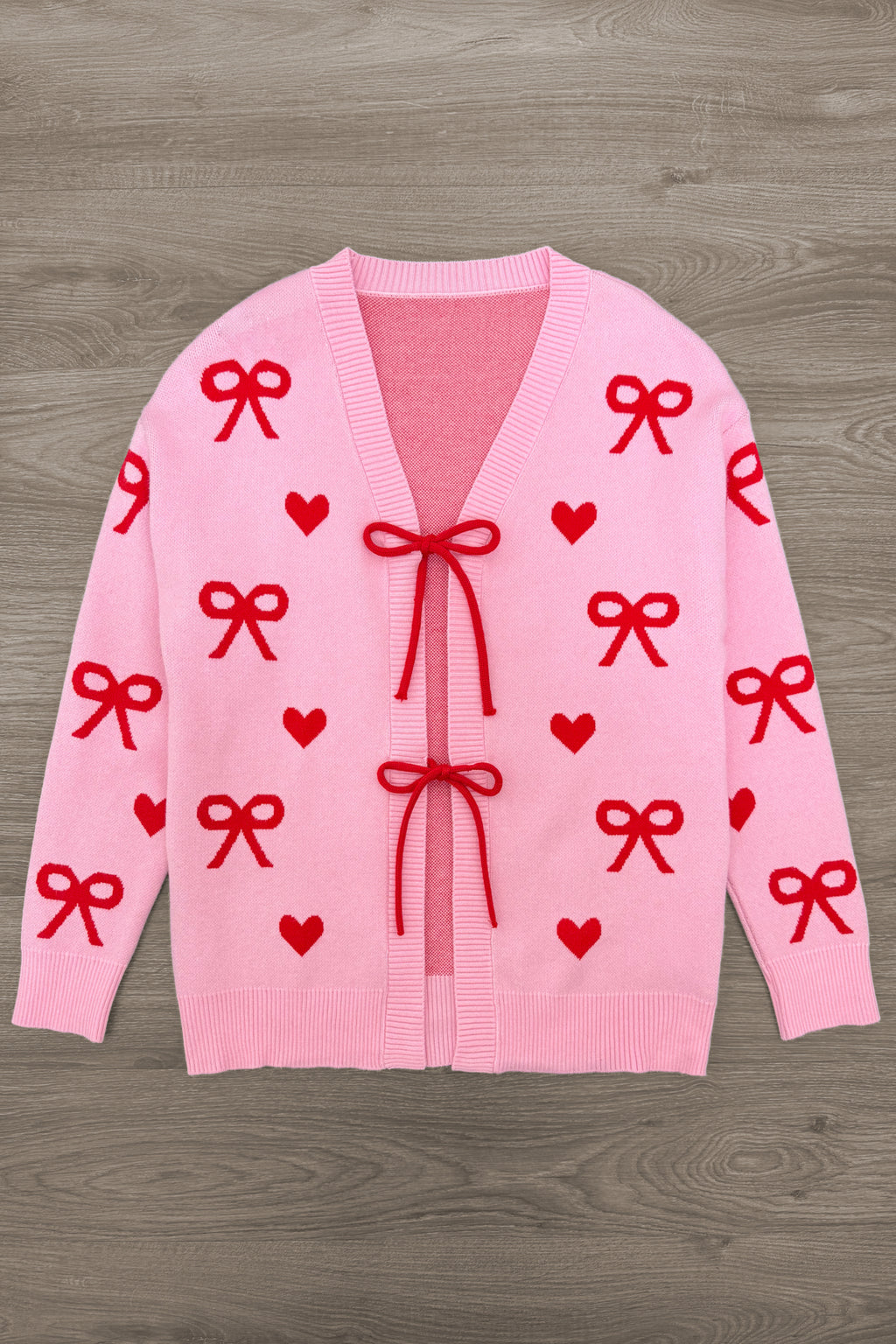 Mom & Me - Pink Heart & Bow Sweater Cardigan | Sparkle in Pink