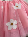 Pink & White Daisy Tutu Skirt Set - Sparkle in Pink