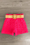 "Be The Change" Hot Pink Short Set - Sparkle in Pink