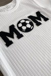 Mom & Me - "Mom & Mini" Soccer Chenille Patch Top - Sparkle in Pink