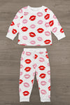 Mom & Me - White Lipstick Kiss Pajamas