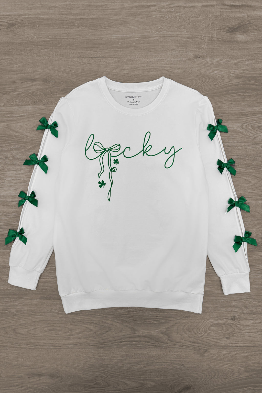 Mom & Me - "Lucky" Bow Top | Sparkle in Pink