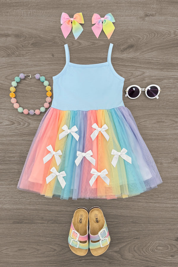 Pastel Rainbow Tulle Dress 2T Pastel Rainbow Tulle Dress 2T