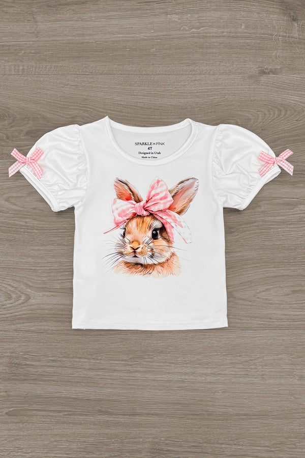 Bunny Bows Pink Glitter Skirt Set | Sparkle in Pink