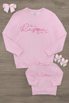 Mom & Me - "He Is Risen" Long Sleeve Top | Sparkle in Pink