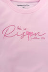 Mom & Me - "He Is Risen" Long Sleeve Top | Sparkle in Pink