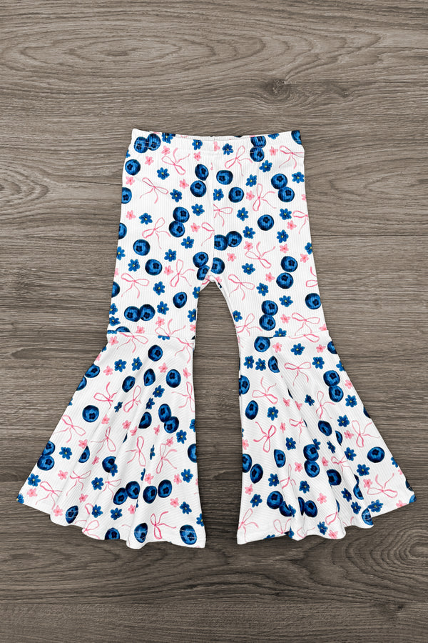 Blueberries & Bows Bell Bottom Set | Sparkle in Pink
