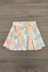 Pastel Floral Checkered Skirt Set | Sparkle in Pink