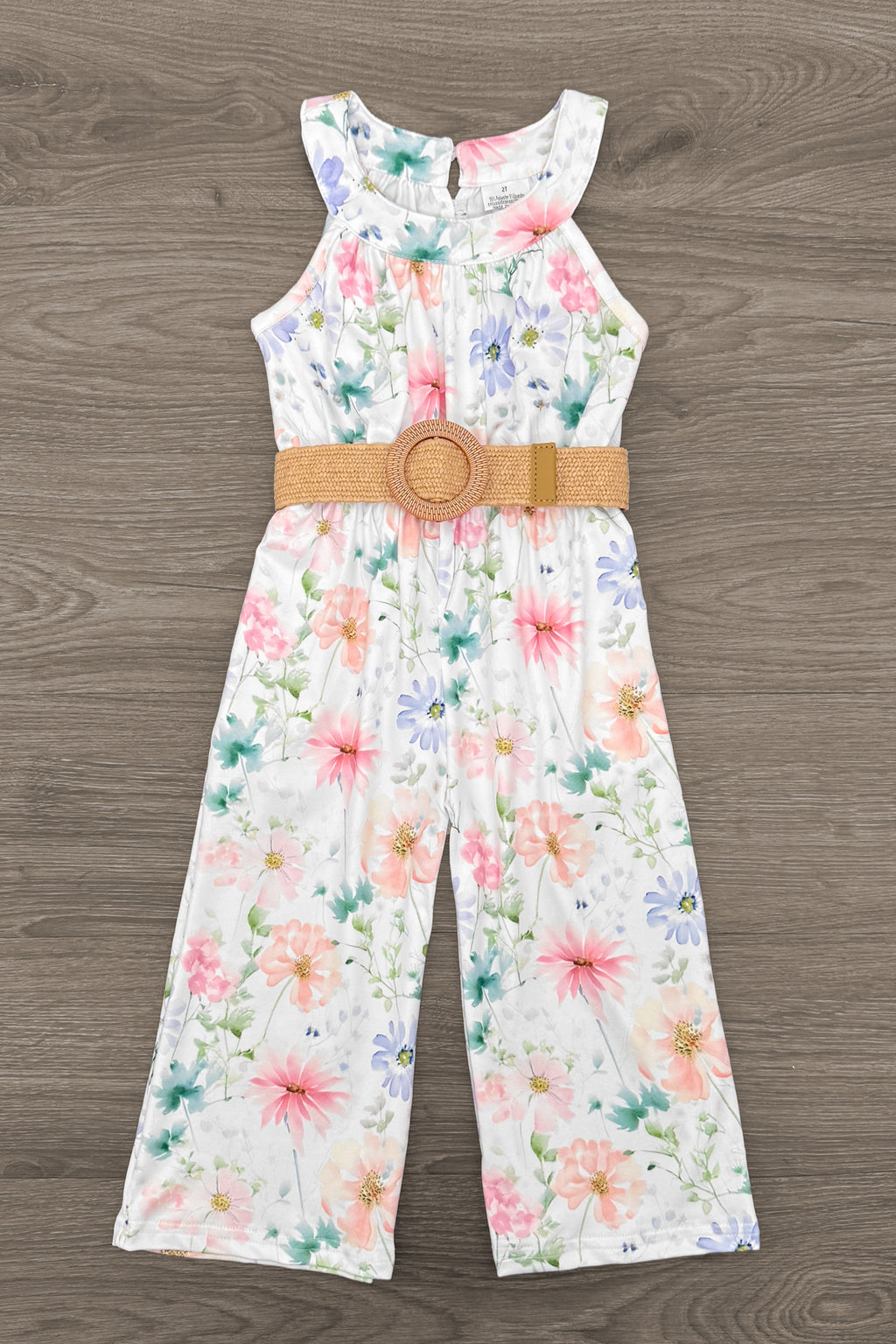 Watercolor Floral Jumpsuit | Sparkle in Pink