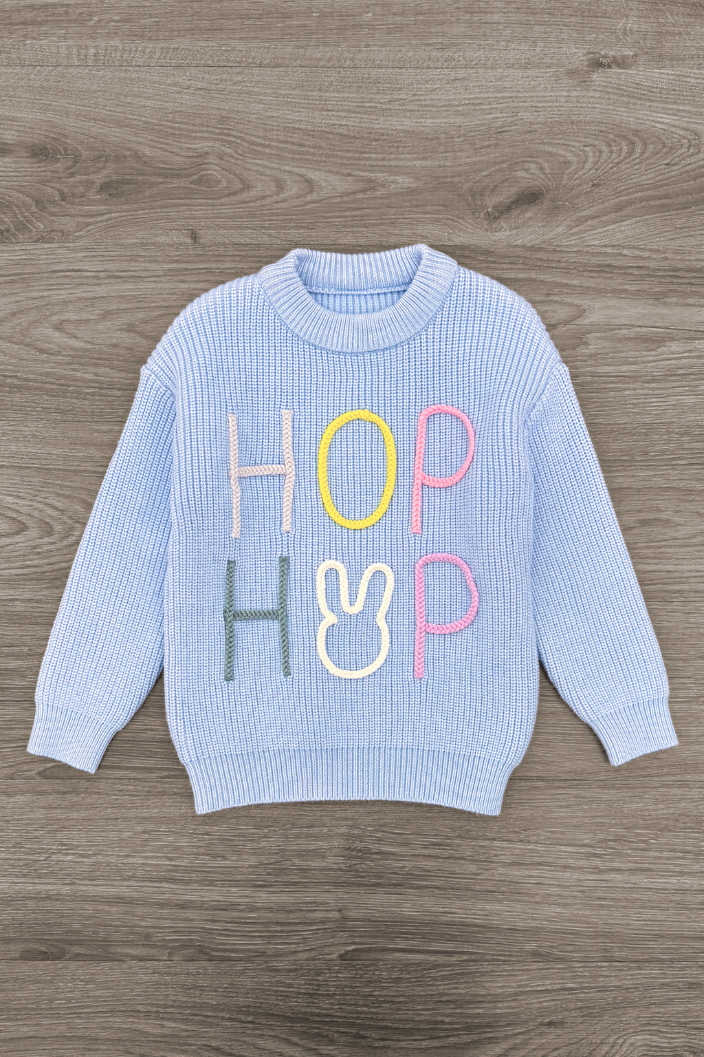 "Hop Hop" Pastel Knit Sweater - Boy or Girl | Sparkle in Pink