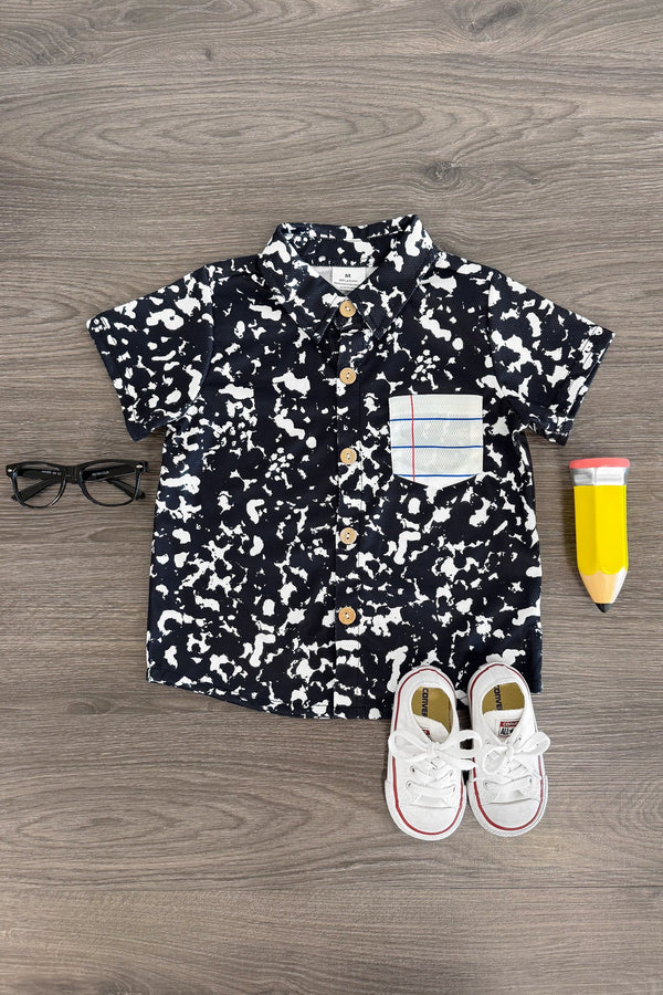 Composition Notebook Button Down Top | Sparkle in Pink