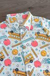 Pastel School Button Down Top | Sparkle in Pink