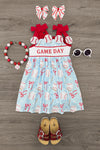 "Game Day" Baseball & Bows Dress | Sparkle in Pink