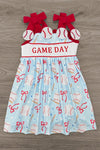 "Game Day" Baseball & Bows Dress | Sparkle in Pink