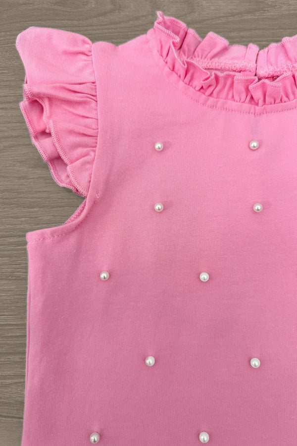 Pink Pearl Floral Skirt Set | Sparkle in Pink