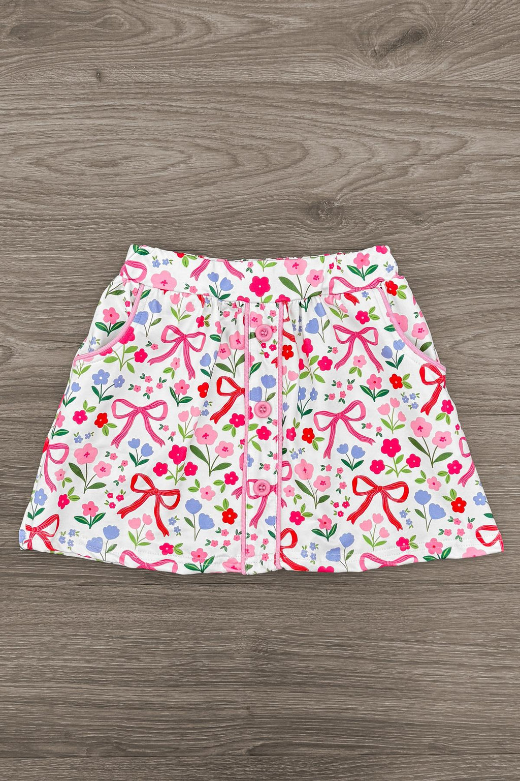 Pink Pearl Floral Skirt Set | Sparkle in Pink