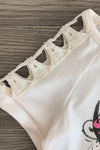 "She Kinda Buck Wild" Denim Short Set - Sparkle in Pink