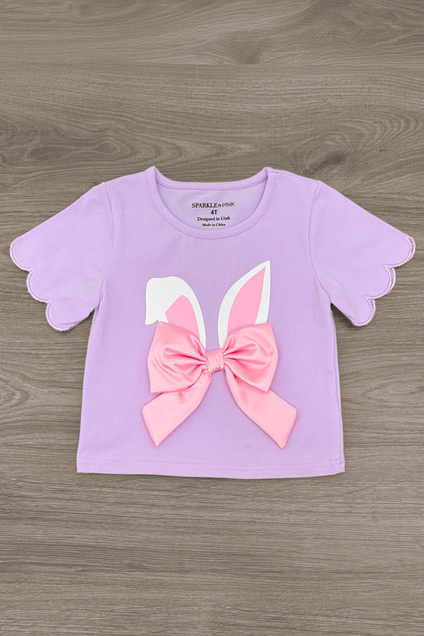 Lavender & Pink Bunny Skirt Set | Sparkle in Pink