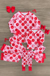Mom & Me - Pink & Red Smiley Heart Pajamas | Sparkle in Pink