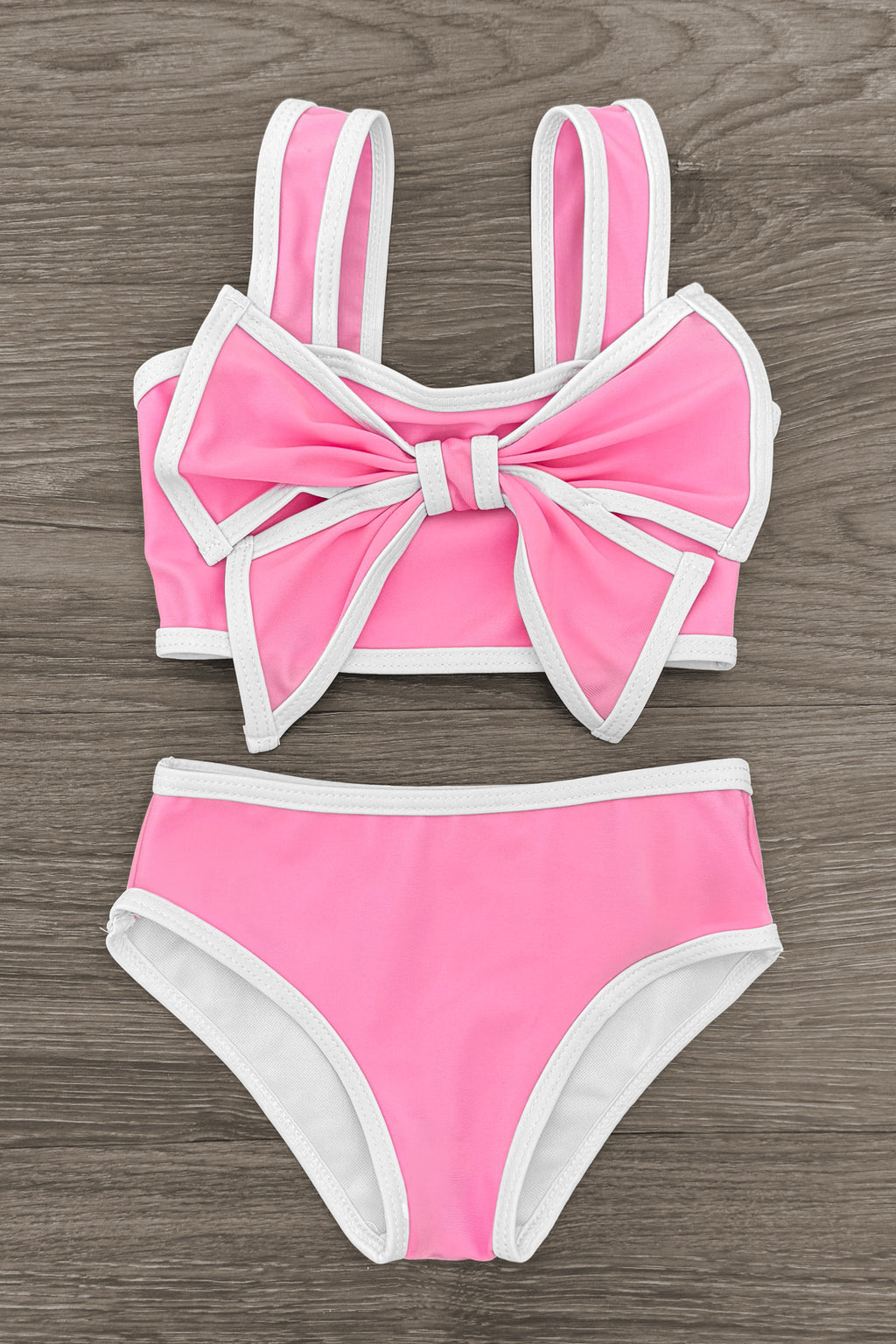 Mom & Me - Pink & White Bow Bikini | Sparkle in Pink