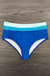 Blue Stripe Family Swimsuits | Sparkle in Pink