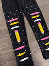 "Recess, Homework..." Legging Set | Sparkle in Pink