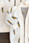 Mom & Me - White Pencil Cardigan | Sparkle in Pink