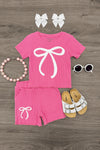 Pink Bow Short Set | Sparkle in Pink