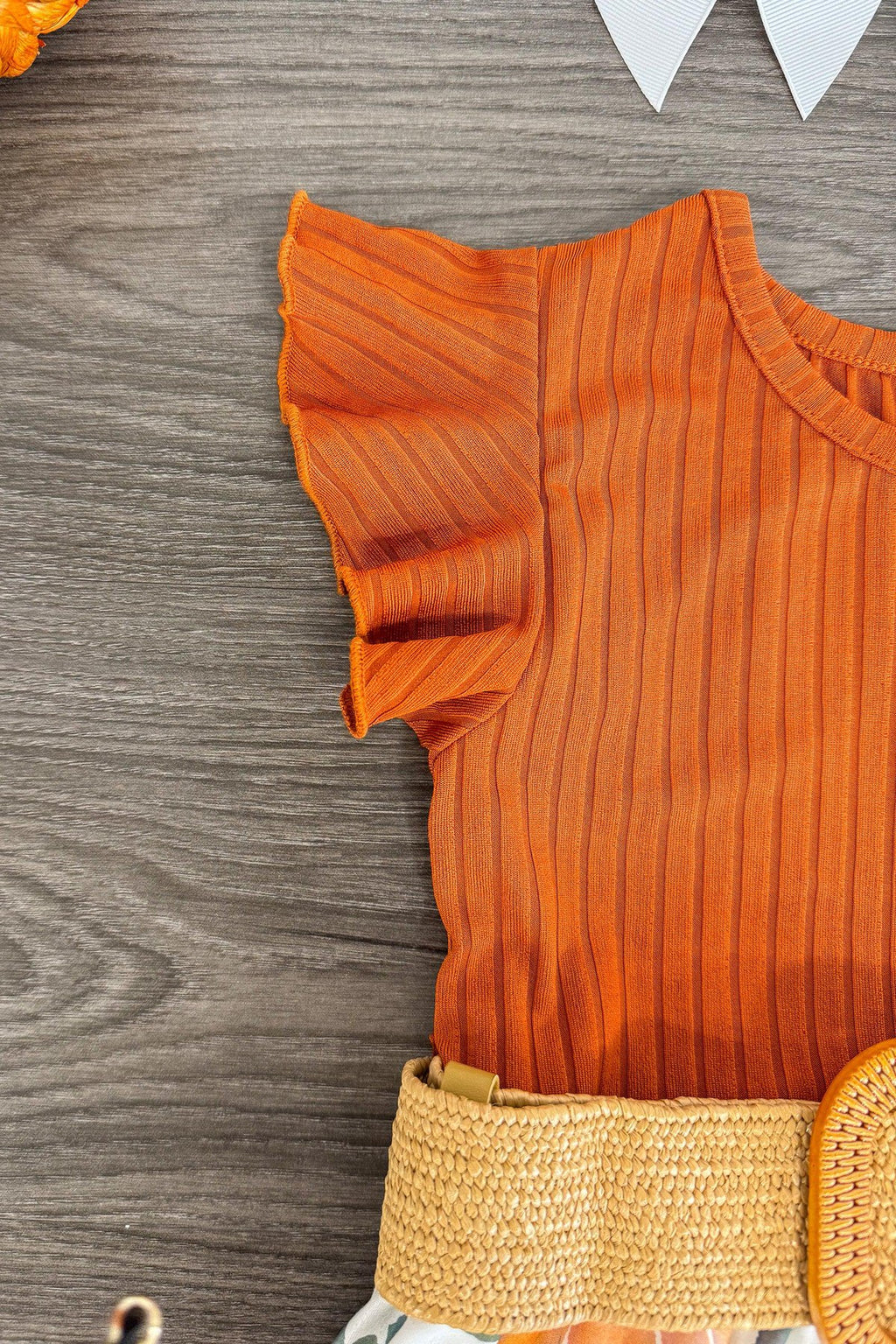 Rust Watercolor Pumpkin Dress | Sparkle in Pink