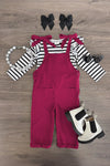 Stripe Jumpsuit Set | Sparkle in Pink
