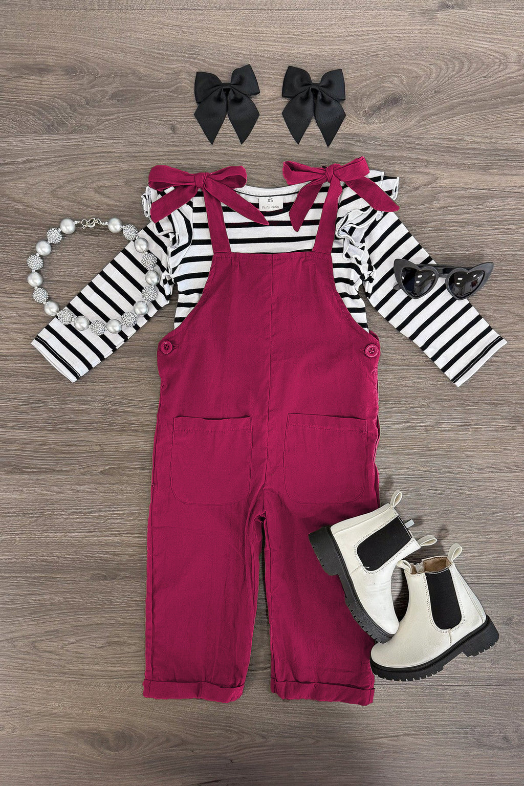 Stripe Jumpsuit Set | Sparkle in Pink