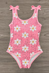 Pink Flower Sequin Swimsuit | Sparkle in Pink