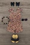 Cheetah Print Romper | Sparkle in Pink