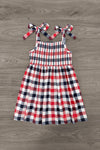 Red, White & Blue Plaid Family Set | Sparkle in Pink
