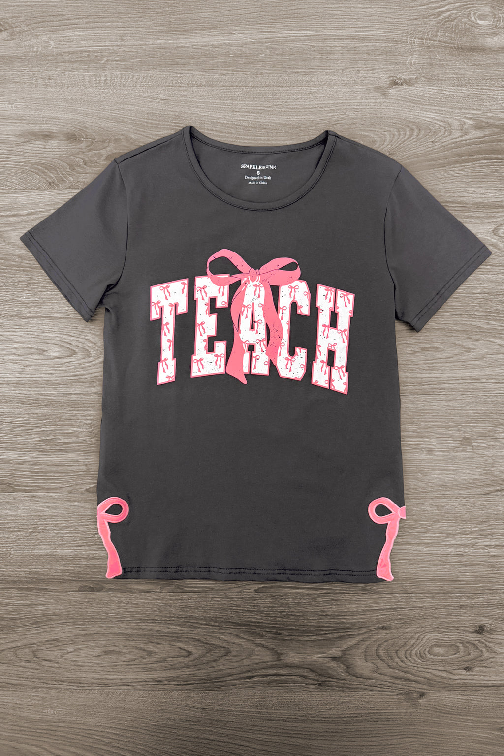Mom & Me - "Teach & Learn" Pink Bow Top & Pant Set | Sparkle in Pink