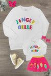 Mom & Me - "Jingle Belle & Jingle Baby" Skirt Set | Sparkle in Pink